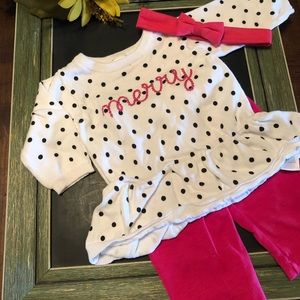 Carter’s- “Merry” sweater Set. F2